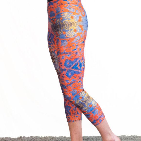 Graffiti High Rise Compression Yoga Pants Leggings Limited Edition - Picture 8 of 8